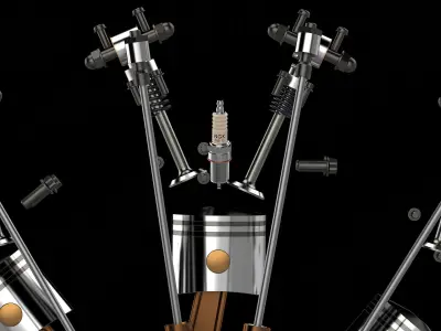 Karl-Erik Olsryd 9-Cylinder Radial Wright J-5 Whirlwind Free 3D model