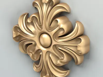 Round rosette 016 3D model