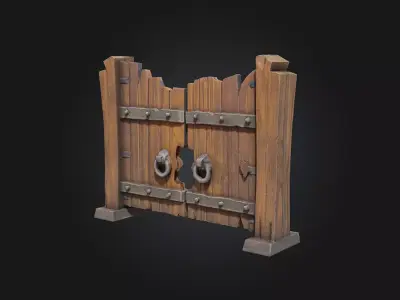 Medieval Gate Design  3D model