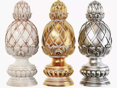 Classic carved 208 3D model
