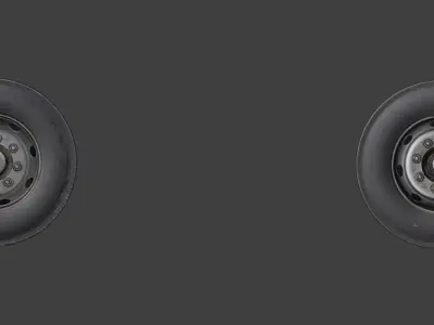 Hino Wheels 8 studs Free 3D model