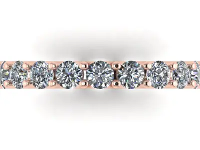 U Shaped Eternity Ring 2 point 8 mm stone size swiss 8 and EU48 3D print model
