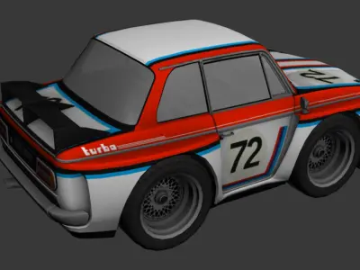 cartoon car vehicle 3d game ready model Low-poly 3D model-010 Low-poly 3D model