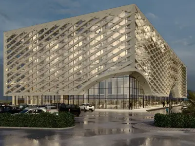 Modern Shopping Mall Revit Design 3D model