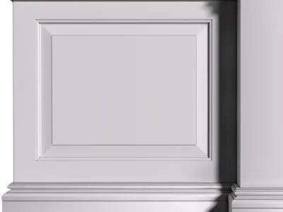 Arched Entrance portal Opening Wall paneling Doorway 3D model