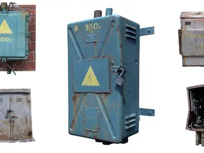 Electrical shields 3D Model Collection