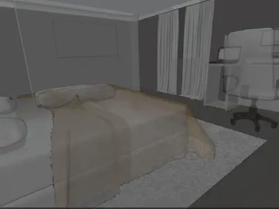 The Simple Room of an Animator Free low-poly 3D model