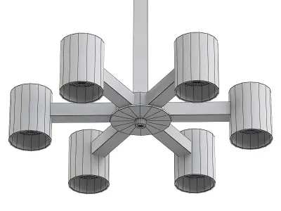 malmo chandelier with four legs 3D model