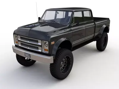 Chevy C40 Custom Pickup Truck 1969 3D model
