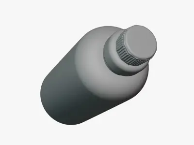 Basic Detergent Bottle - Geometry Only No Textures No Materials 3D model