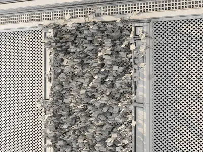 Decorative fence 3D model