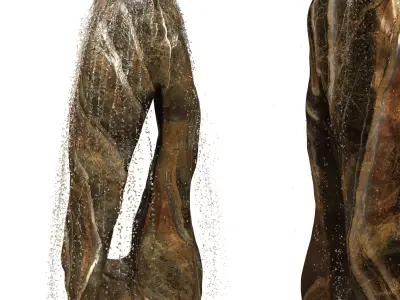 Exterior Rock Fountain 3D model