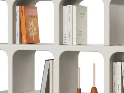 Archer Rack with Orange Decor 3D model