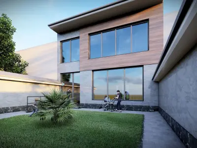 modern house  3D model purchase