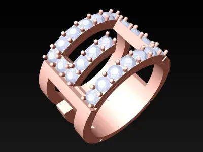 Diamond Ring - N3440 Free 3D print model