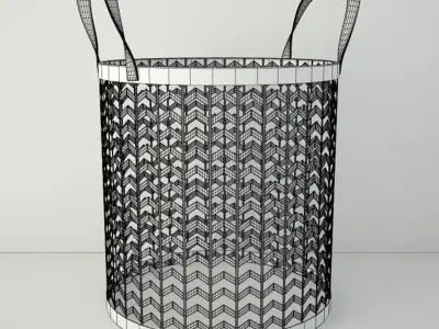 Zigzag Basket Set 3D model