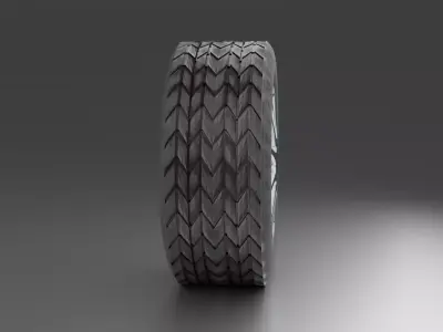 Realistic Car Wheel with Brake System 3D model