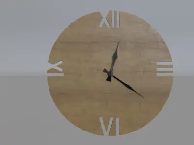 Wall Clock 3D model buy