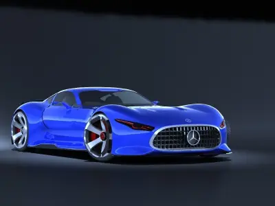 Mercedes-Benz AMG Vision Gran Low-poly 3D model