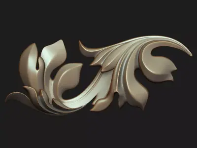 Carved decor 01 3D model 3D model