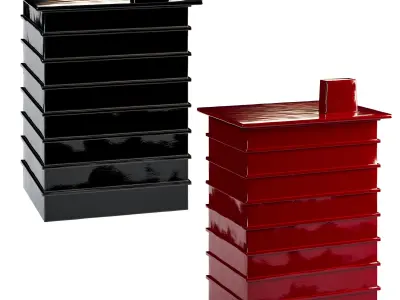 Building by Pulpo ceramic containers set 3D model