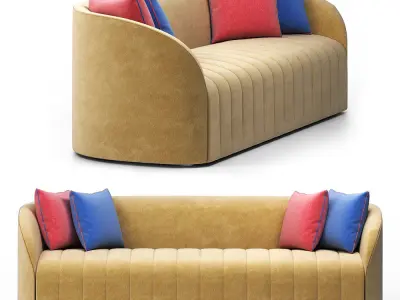 Sofa-01 two sofas 3D model