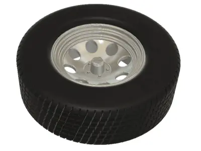 AR Baja Wheels with Tires and Brakes for 3D Printing 3D print model