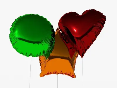 Foil Balloons 3D model