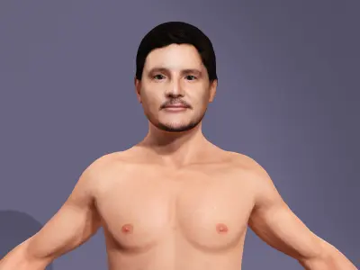 Fantastic Four Pedro Pascal marvel HBO Game of Thrones 3D model