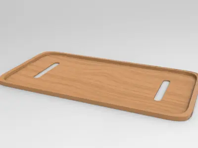 Zua Tray Low-poly 3D model