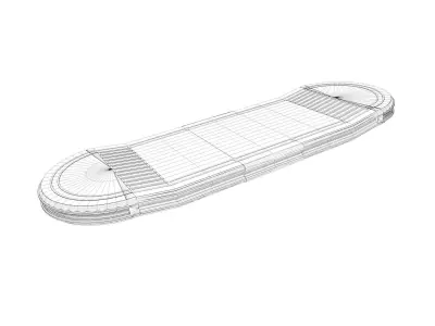 Futuristic Hoverboard 3D model