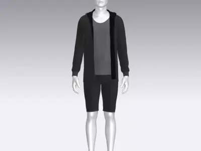 Sport Suit Low-poly 3D model