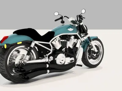 Harley Davidson Motorcycle 3D model