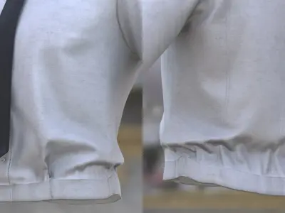 Shirt Tie 84 - All MH Bodies - UE5 Skeletons - Rigged Low-poly 3D model