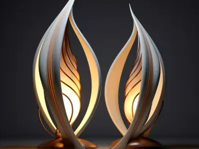 Luxury lamps 3D model 3D print model