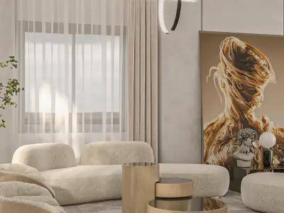 Master living room  3D model