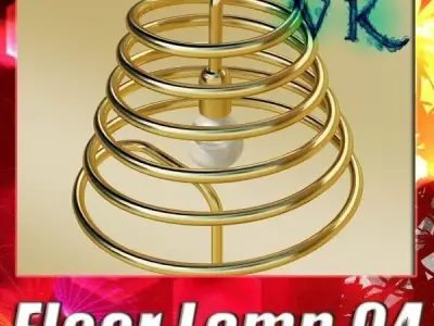 Modern Floor Lamp 04 Elice 3D model