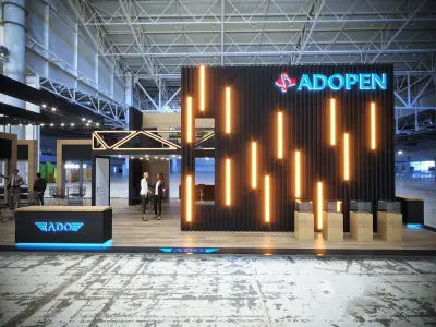 exhibition Low-poly 3D model