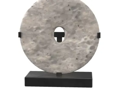 Round Sculpture Artwork PBR 3D model