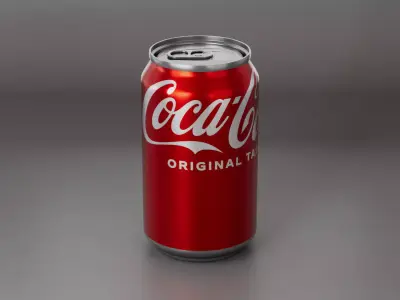 Coca Cola Drink Aluminium Can model 3D model