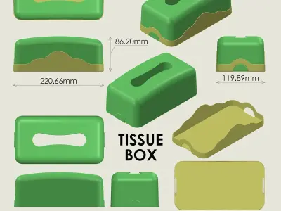 Tissue Box 3D print model