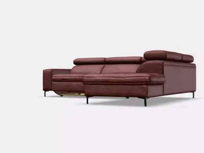 7557 upholstered corner suite ottoman left DWN 3D model