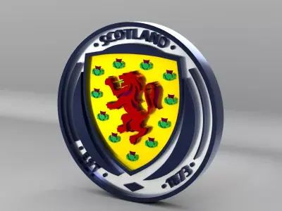 Scotland National Soccer Team Logo 3D model