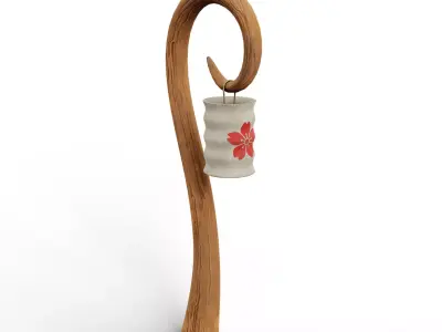 Fantasy Lamp Lantern Low-poly 3D model