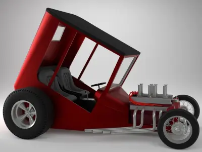 Uncertain-T Custom Hot Rod 3D model