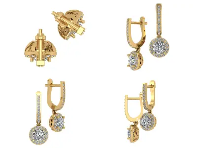 Earrings bi29 3D print model