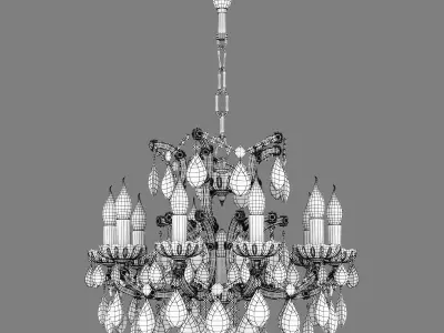775113  Champa Osgona Chandelier 3D model