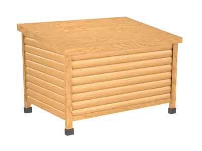 Wood Dog House Low-poly 3D model