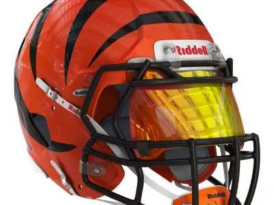 Riddell speed helmet cincinnati bengals 3D model