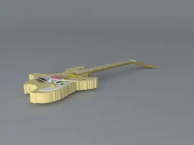 Ron Thal Bumblefoot Swiss Cheese Guitar Free 3D model
